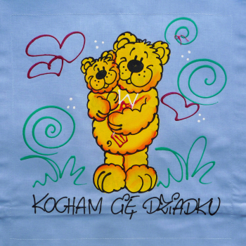 [Db96] Poduszka bawełniana KOCHAM CIĘ DZIADKU